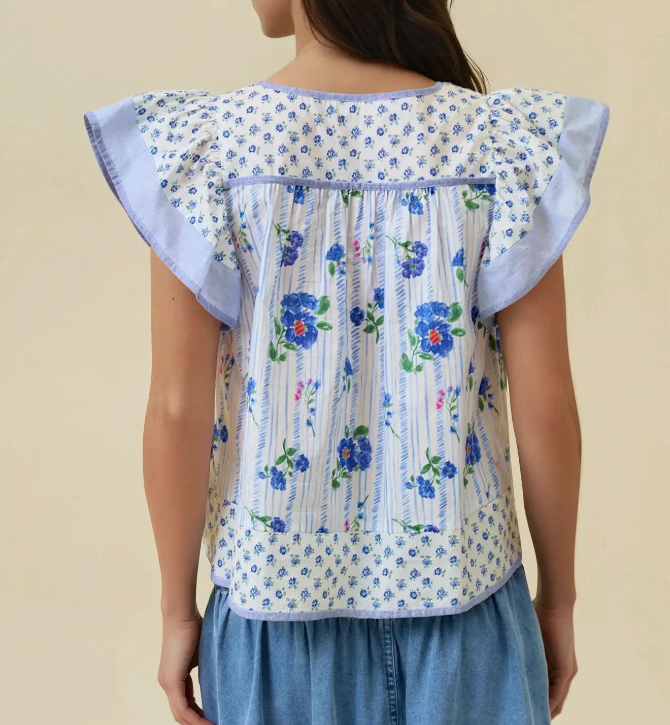 Flata Flutter Sleeve Top