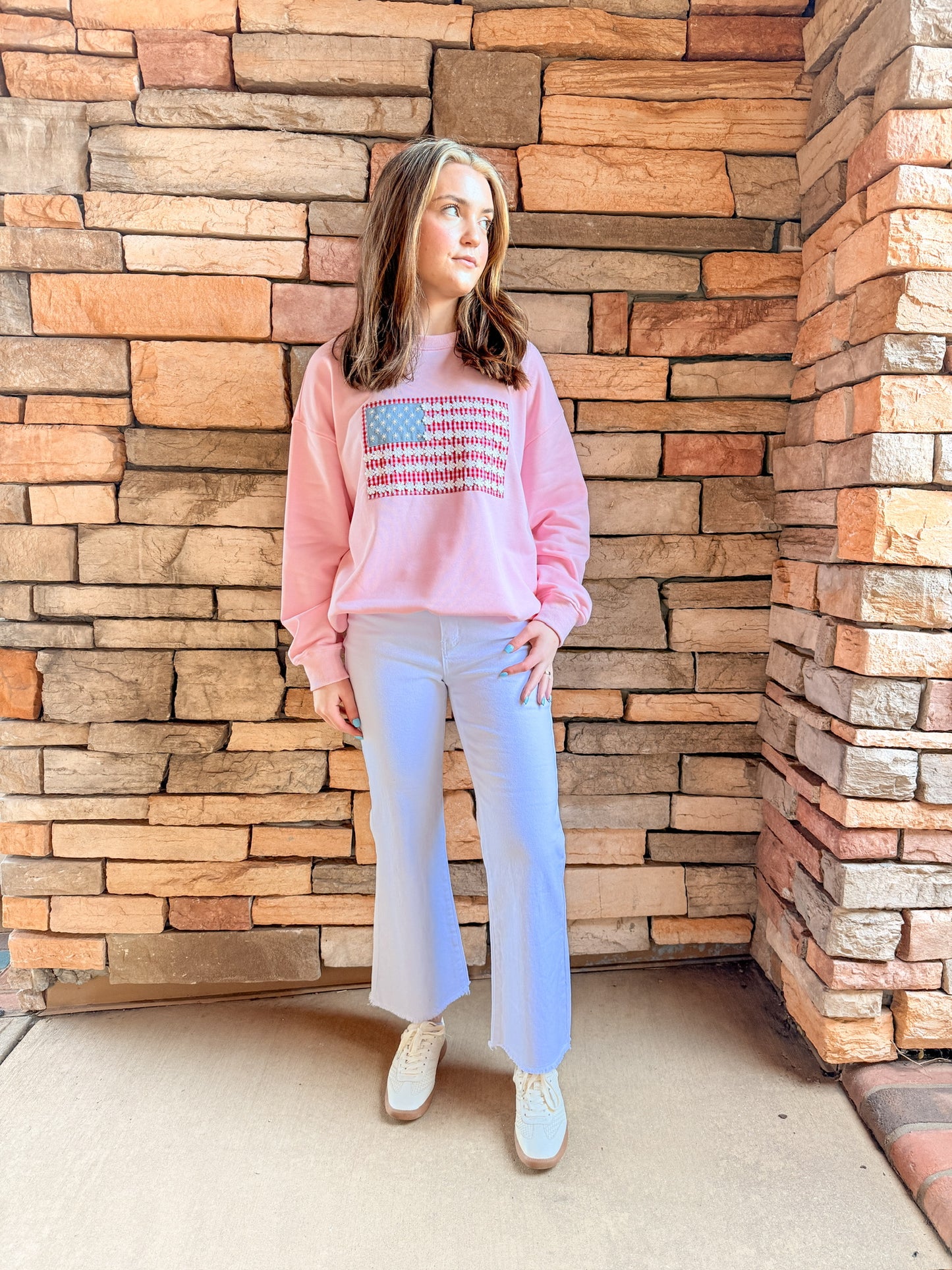 Too Cute In Pink Sweatshirt