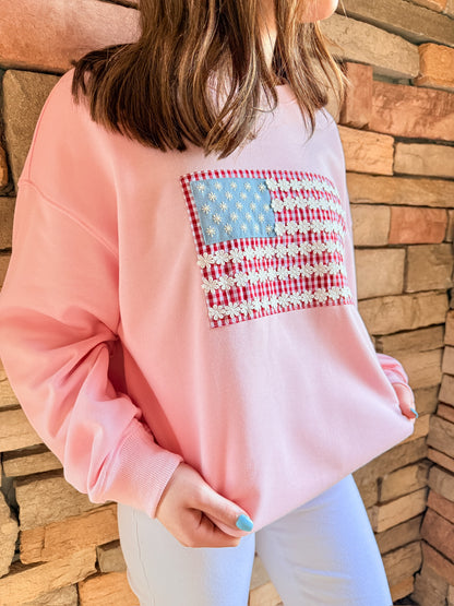 Too Cute In Pink Sweatshirt