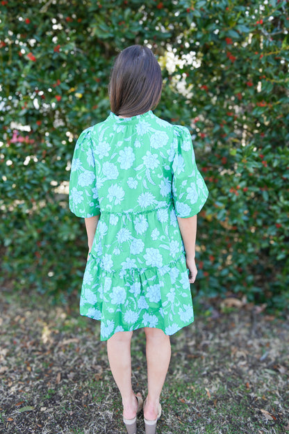 Waterlilly Floral Shift Dress