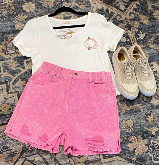 Acid Wash Shorts