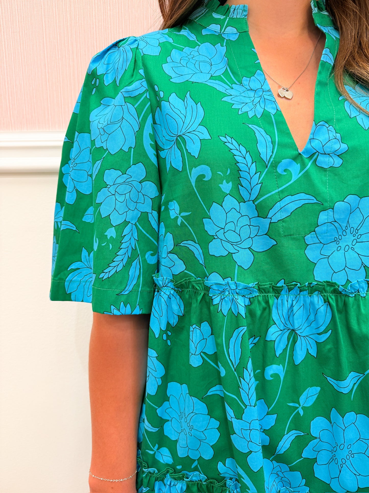 Waterlilly Floral Shift Dress