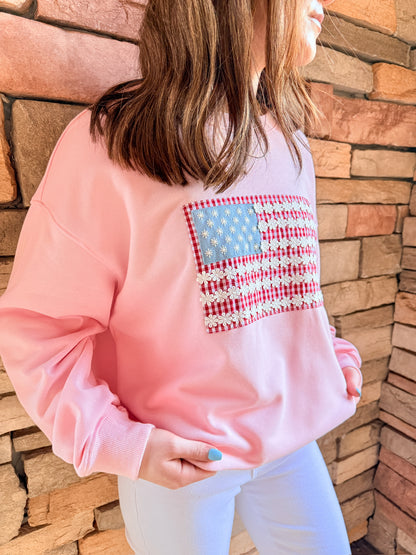 Too Cute In Pink Sweatshirt