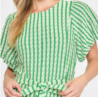 Knitted Striped Romper