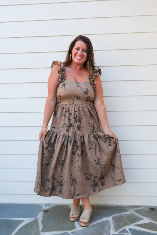 Mia Mocha Maxi Dress