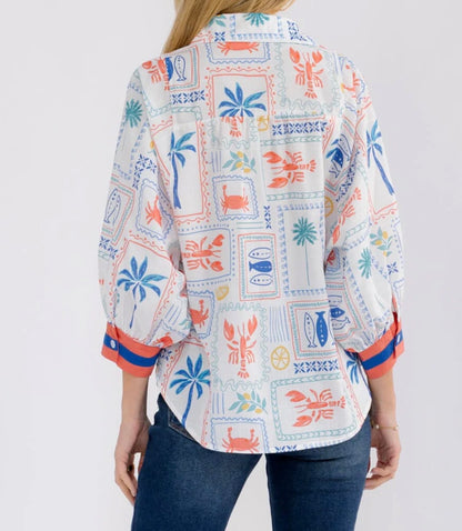 Fishing For A Compliment Blouse