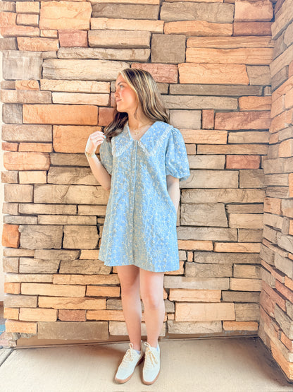 Everly Eyelet Mini Dress