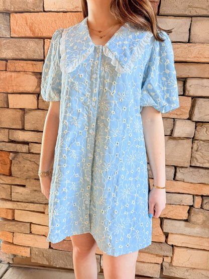 Everly Eyelet Mini Dress