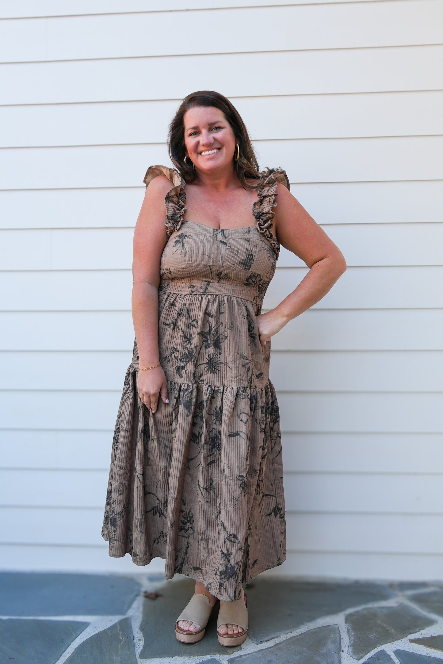 Mia Mocha Maxi Dress