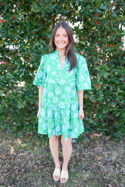 Waterlilly Floral Shift Dress