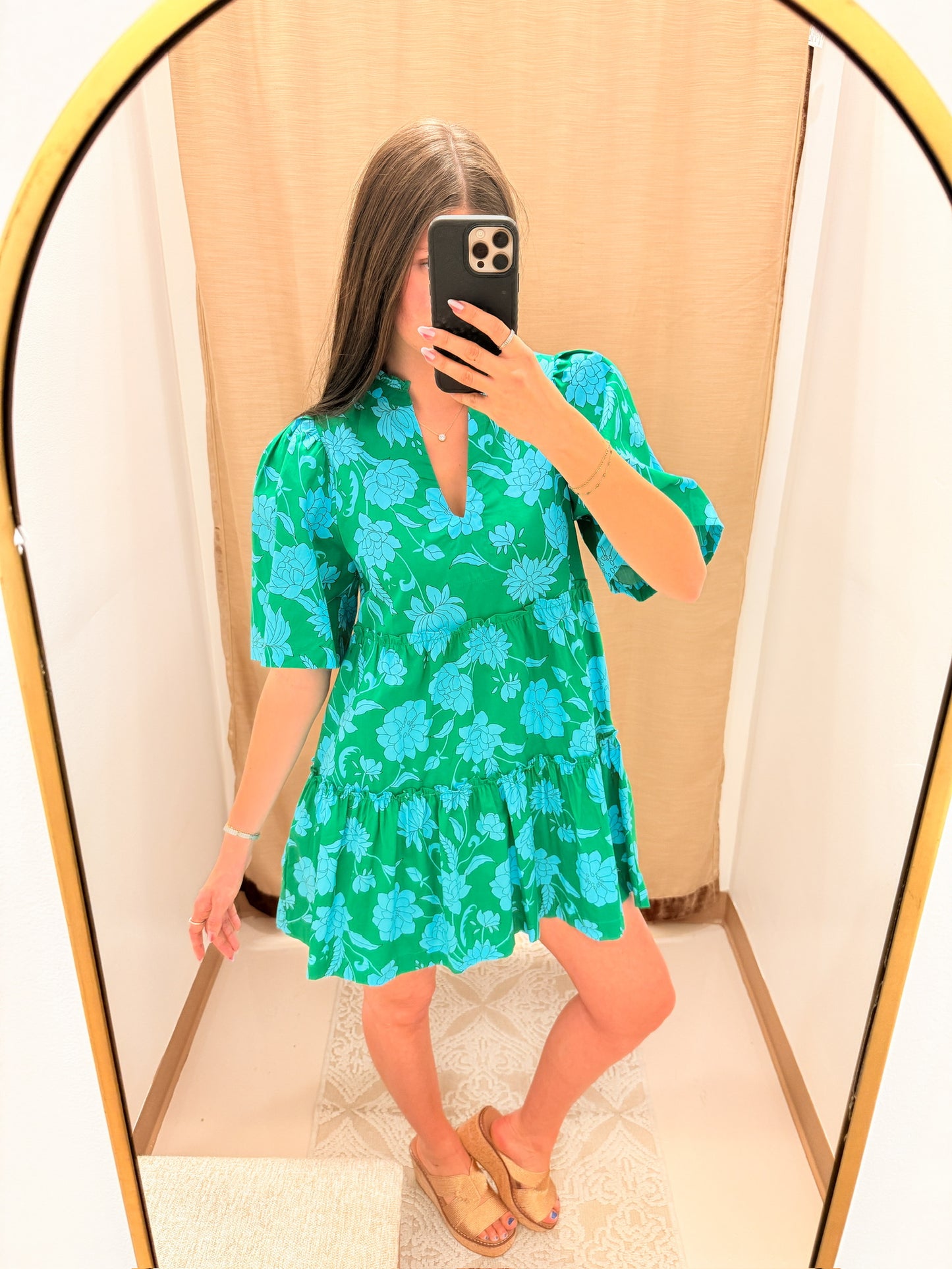 Waterlilly Floral Shift Dress