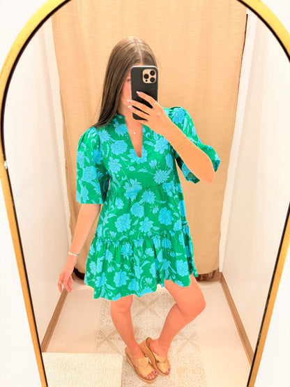 Waterlilly Floral Shift Dress