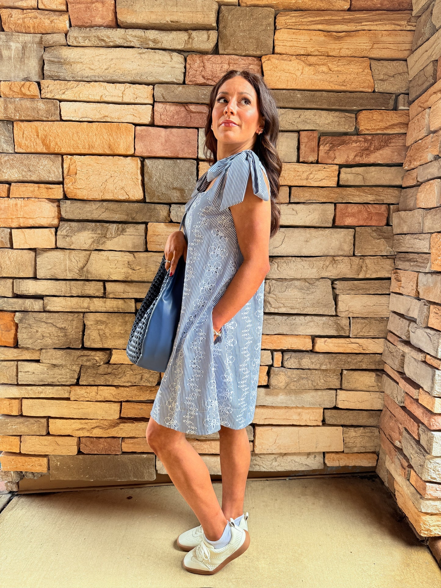 Teasley Tie Shoulder Mini Dress