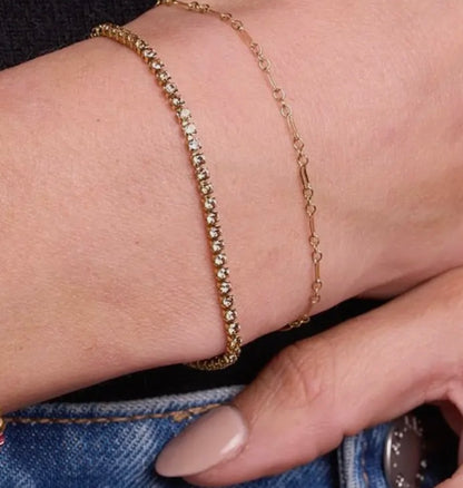 Mocha Micro Tennis Bracelet
