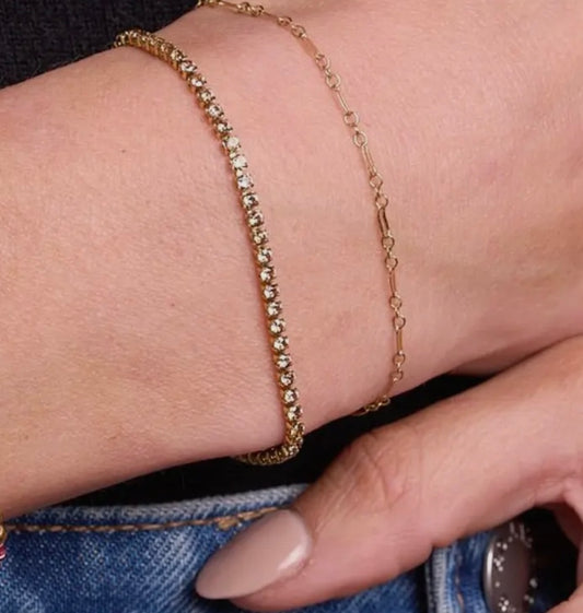 Mocha Micro Tennis Bracelet
