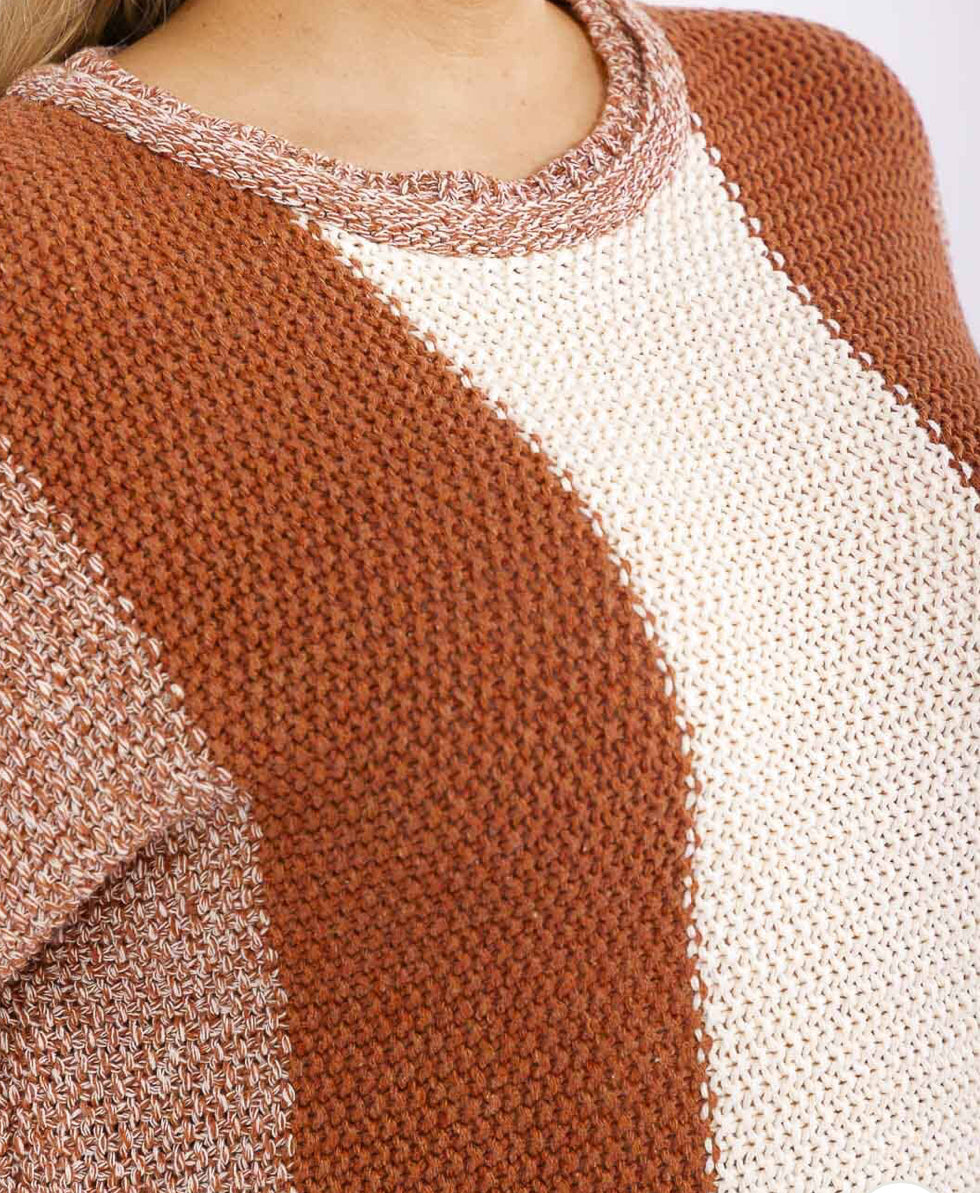 Nina’s Knit Colorblock Sweater