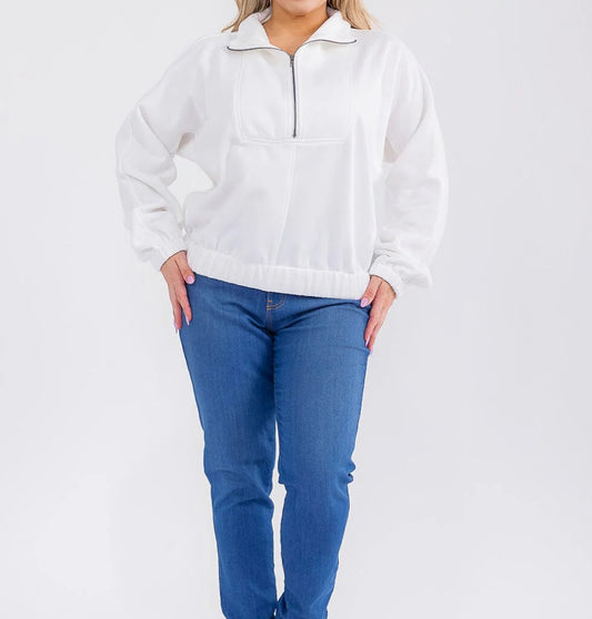 Zara Zip-Up Sweatshirt