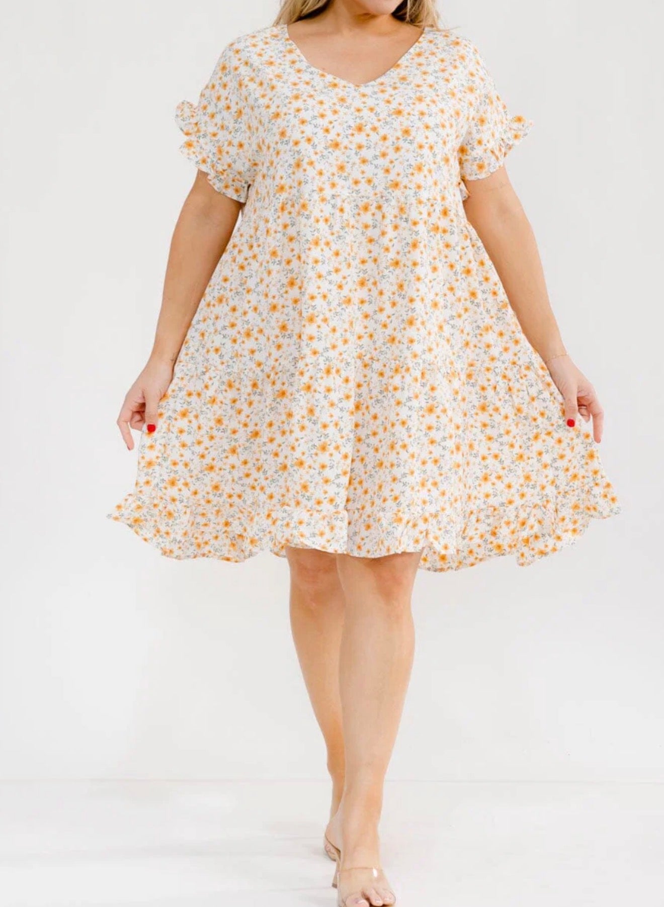plus size short sleeve mini dress Women's Sweet New Days Dress, Pink