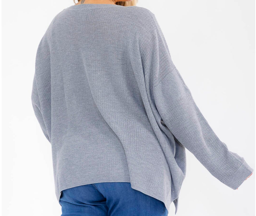 Greta Grey Sweater