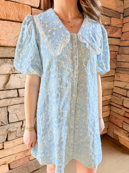 Everly Eyelet Mini Dress