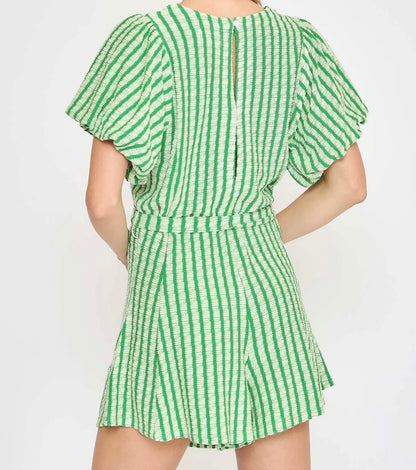 Knitted Striped Romper