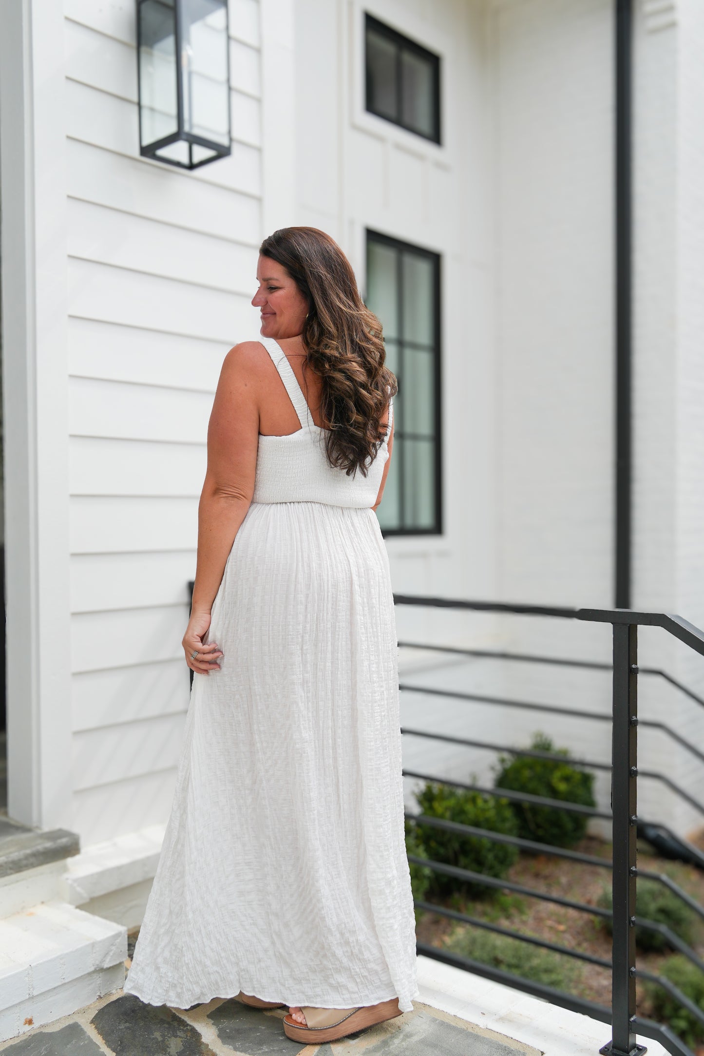 Whimsical White Maxi Dress