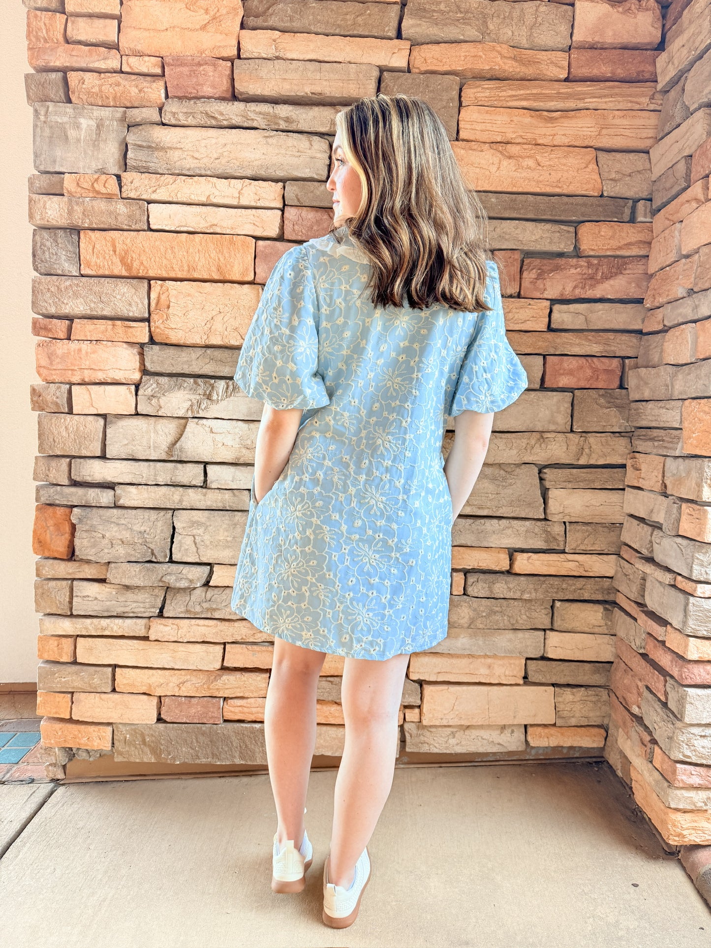 Everly Eyelet Mini Dress