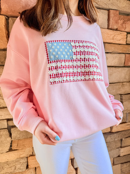 Too Cute In Pink Sweatshirt