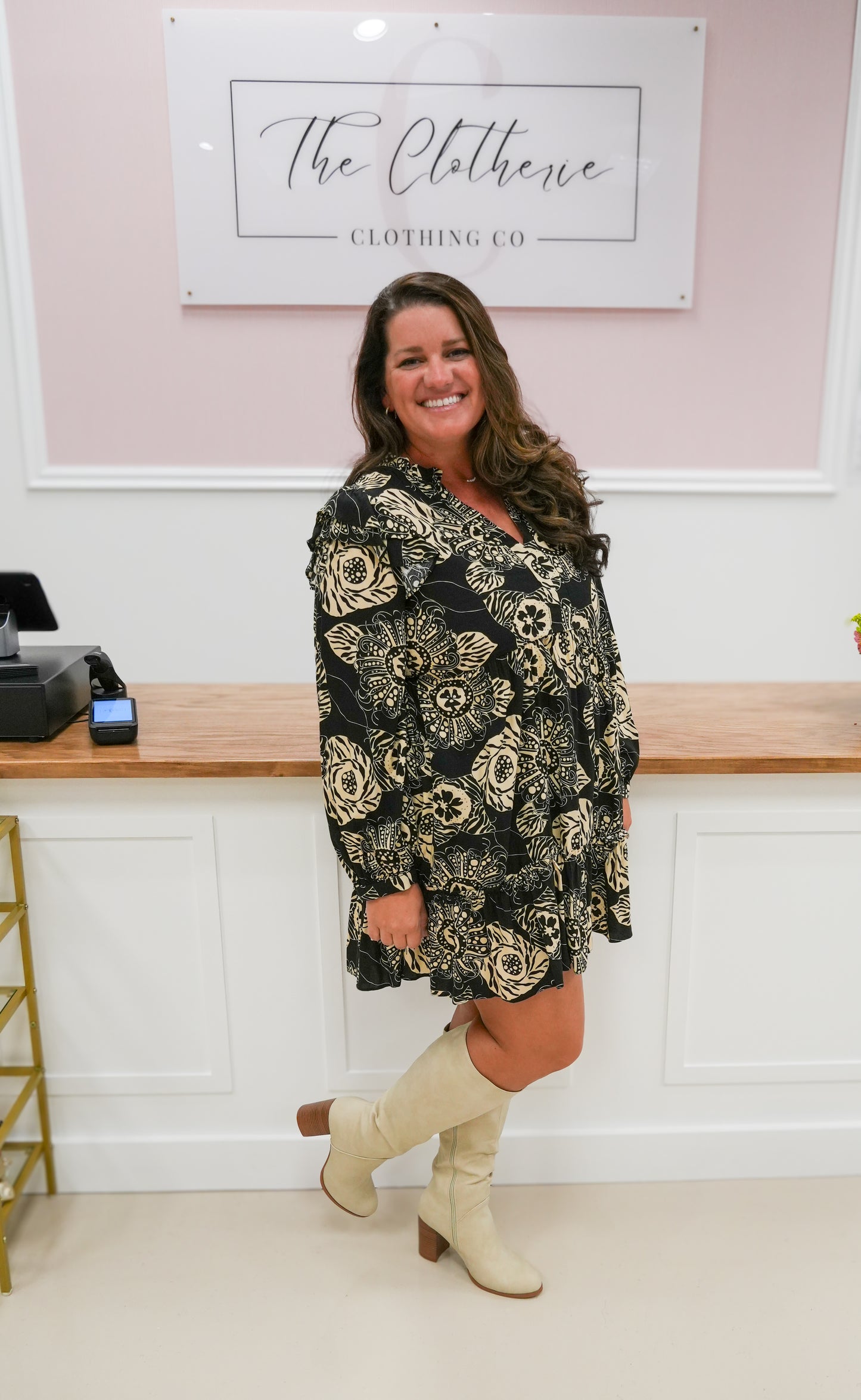 A Ruffle On My Shoulder Dress