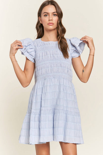 Bluebell Ruffle Smock Dress