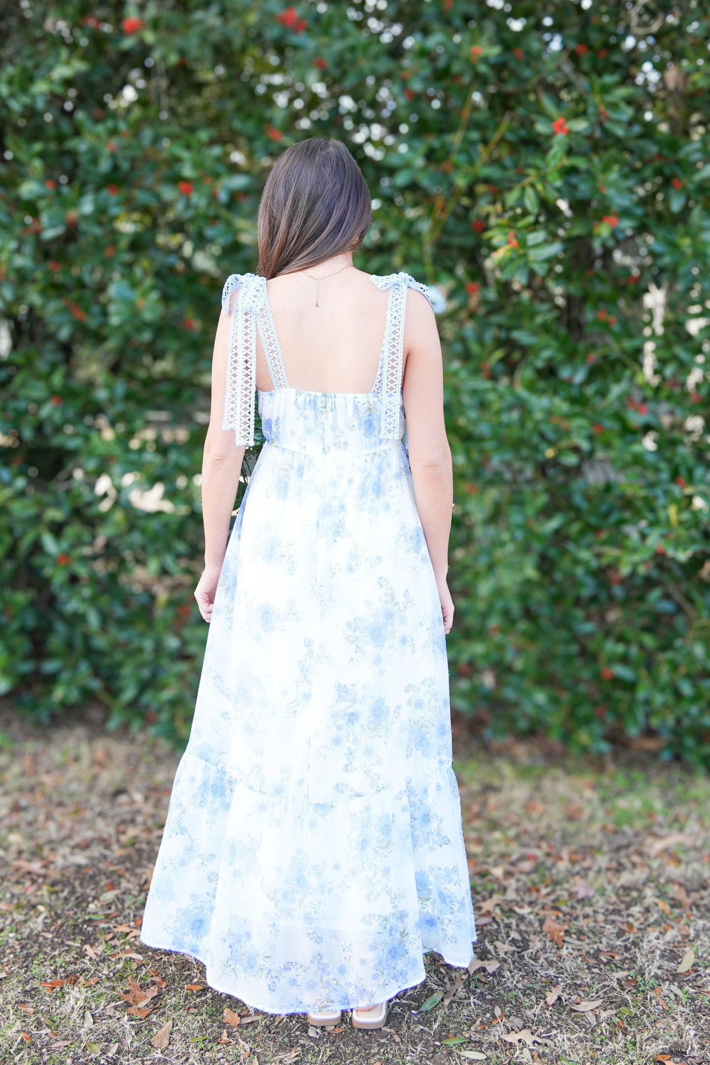 Crochet Strap Maxi Dress