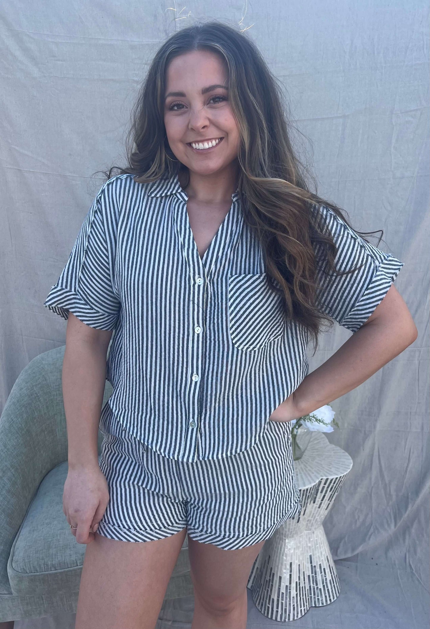 Stripe Woven Set