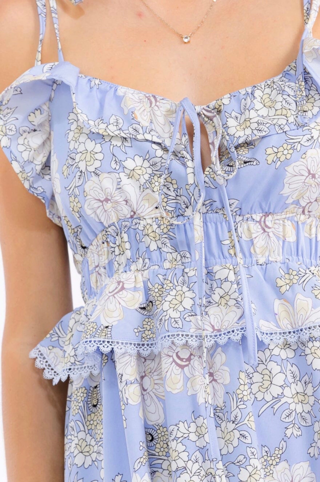 Ruffle Trim Dress
