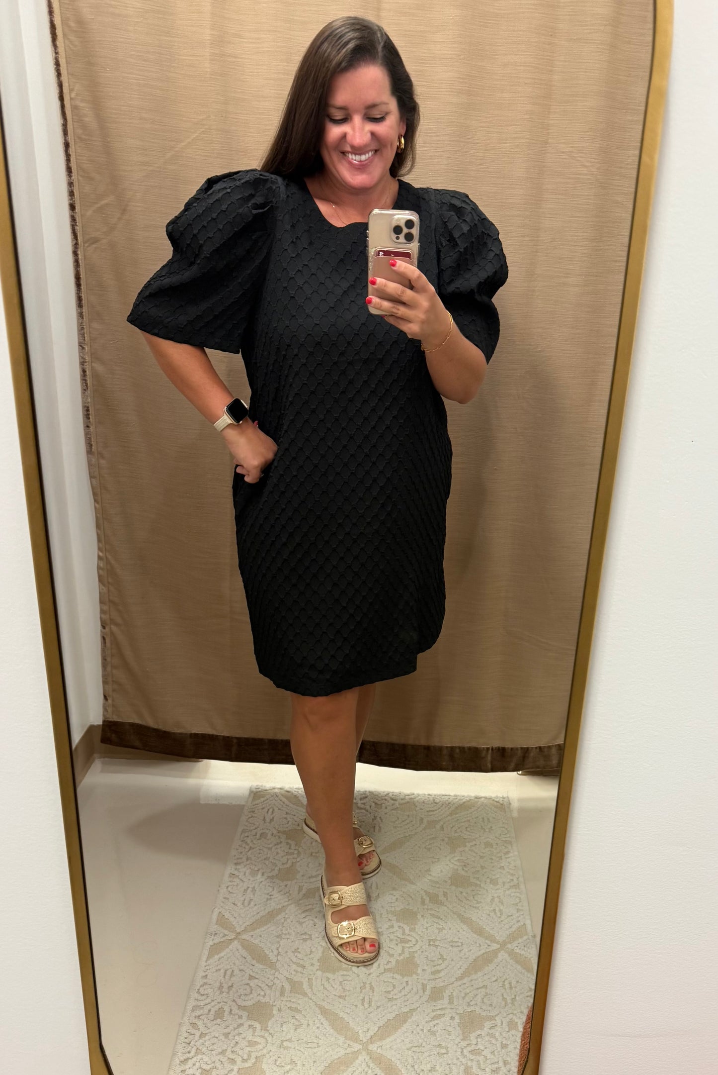 Plus Puff Dress