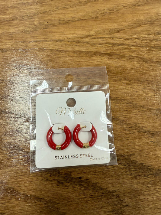 Red/Gold Hoops