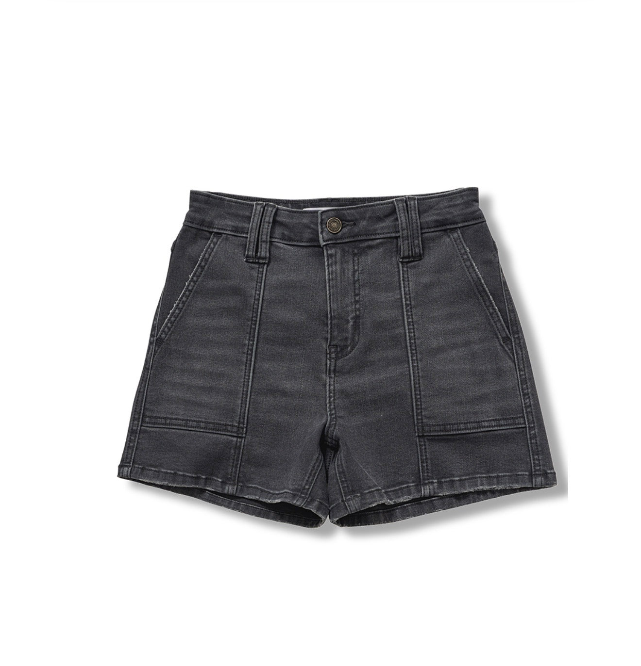 Utility Pocket Denim Shorts