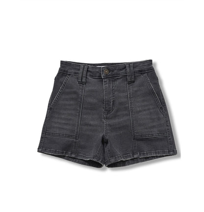 Utility Pocket Denim Shorts