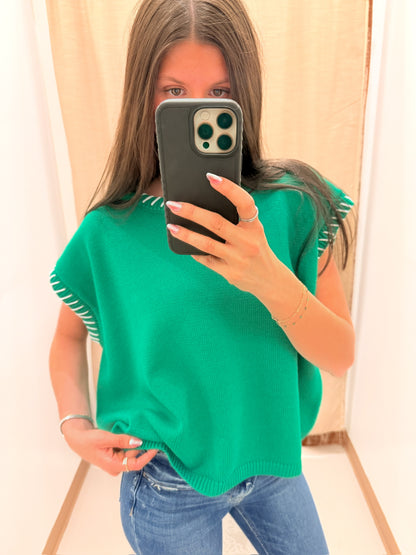 Stitch Detail Oversize Sweater