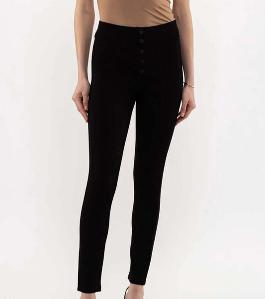 Button Detail Jeggings