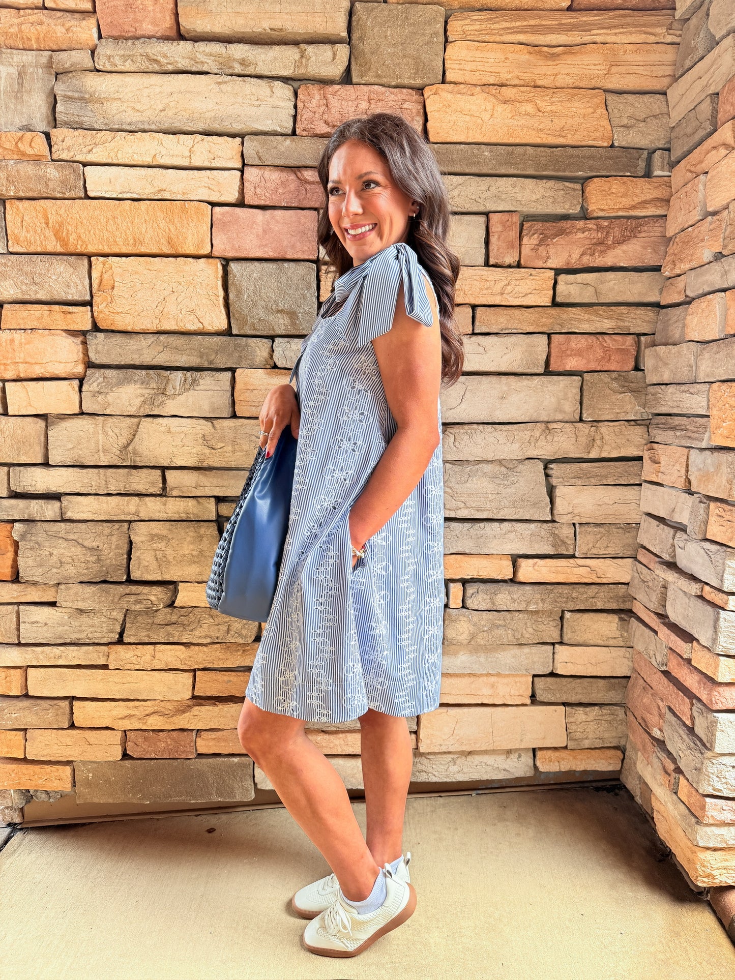 Teasley Tie Shoulder Mini Dress