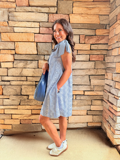 Teasley Tie Shoulder Mini Dress