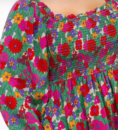 Tickled Pink Floral Dress