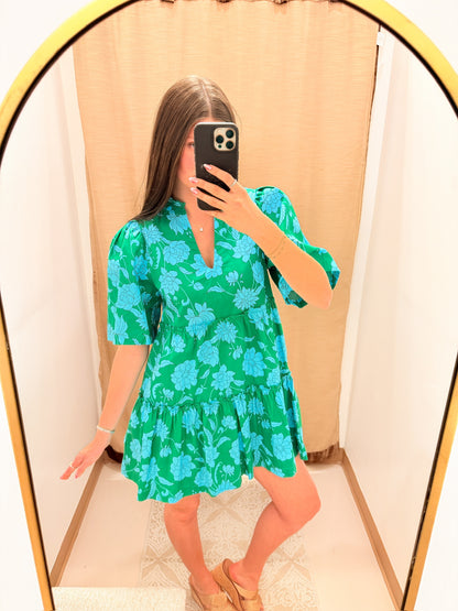 Waterlilly Floral Shift Dress