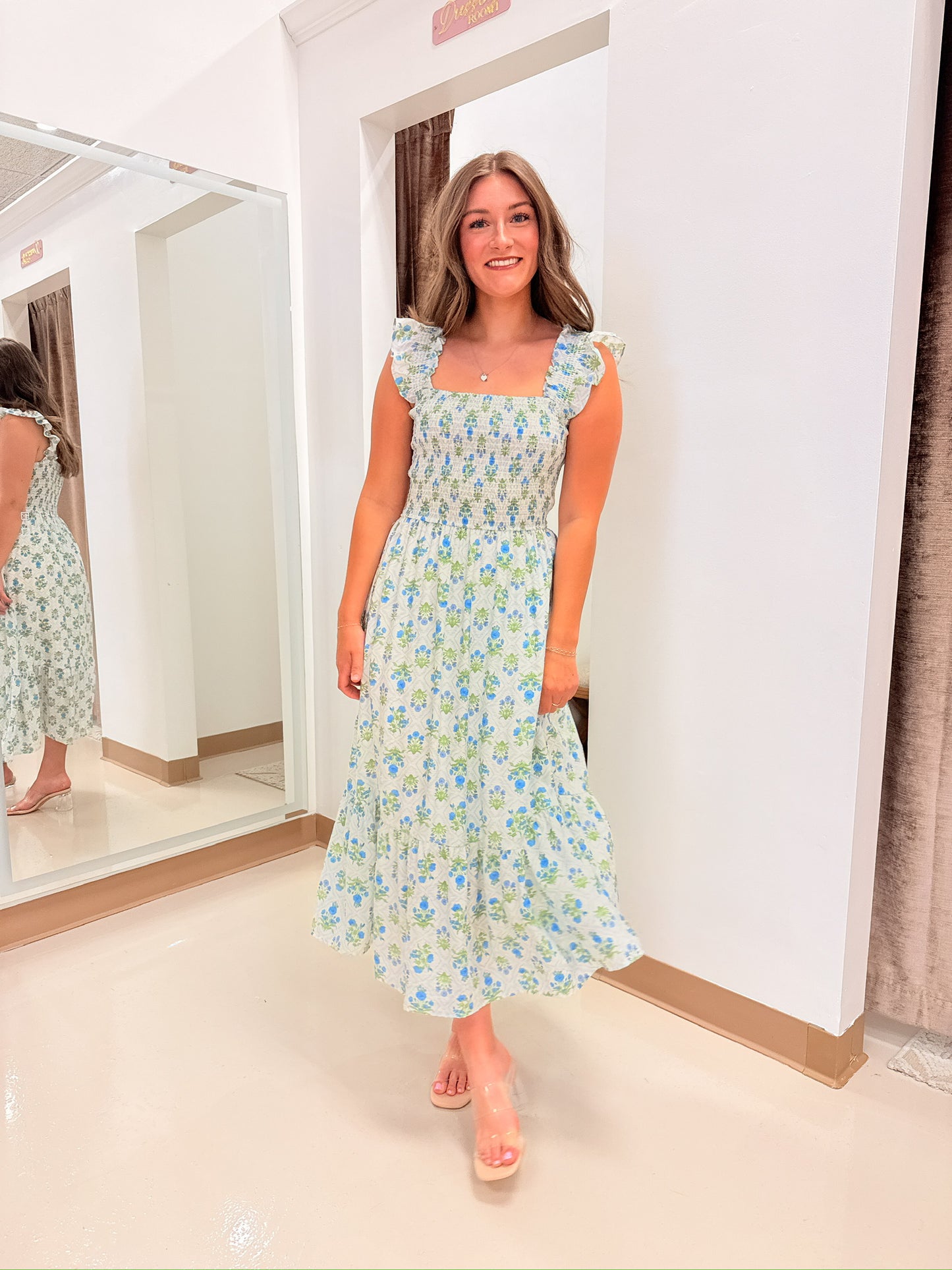Tallie Tile Pattern Midi Dress
