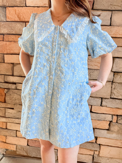 Everly Eyelet Mini Dress