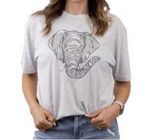 Elephant Crew Neck T-Shirt