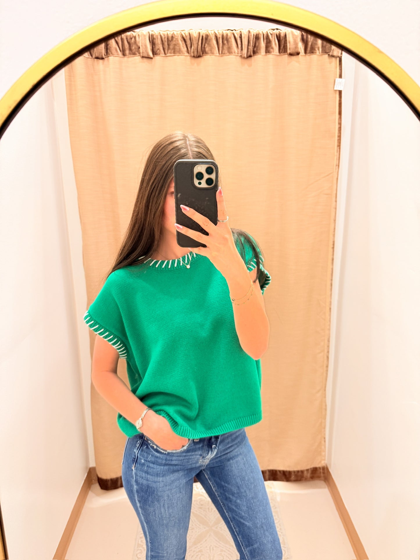 Stitch Detail Oversize Sweater