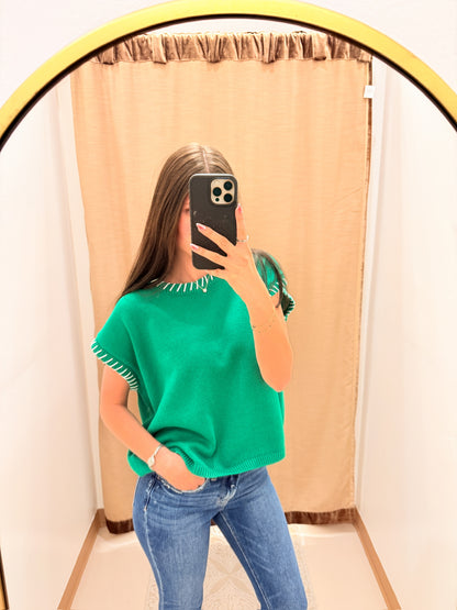Stitch Detail Oversize Sweater