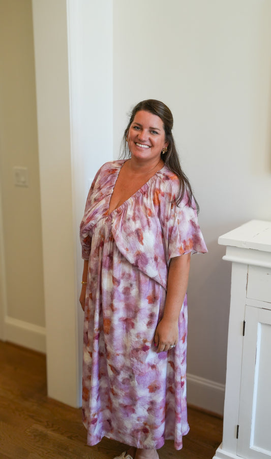 Abstract Watercolor Dress