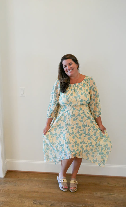 Off The Shoulder Floral Dress